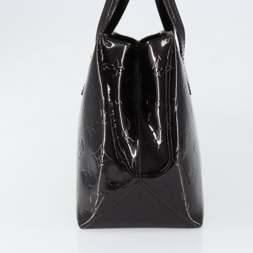 LOUIS VUITTON Monogram Vernis Wilshire PM Hand Bag Amarante M93641 Auth gh1345 - Picture 4 of 16